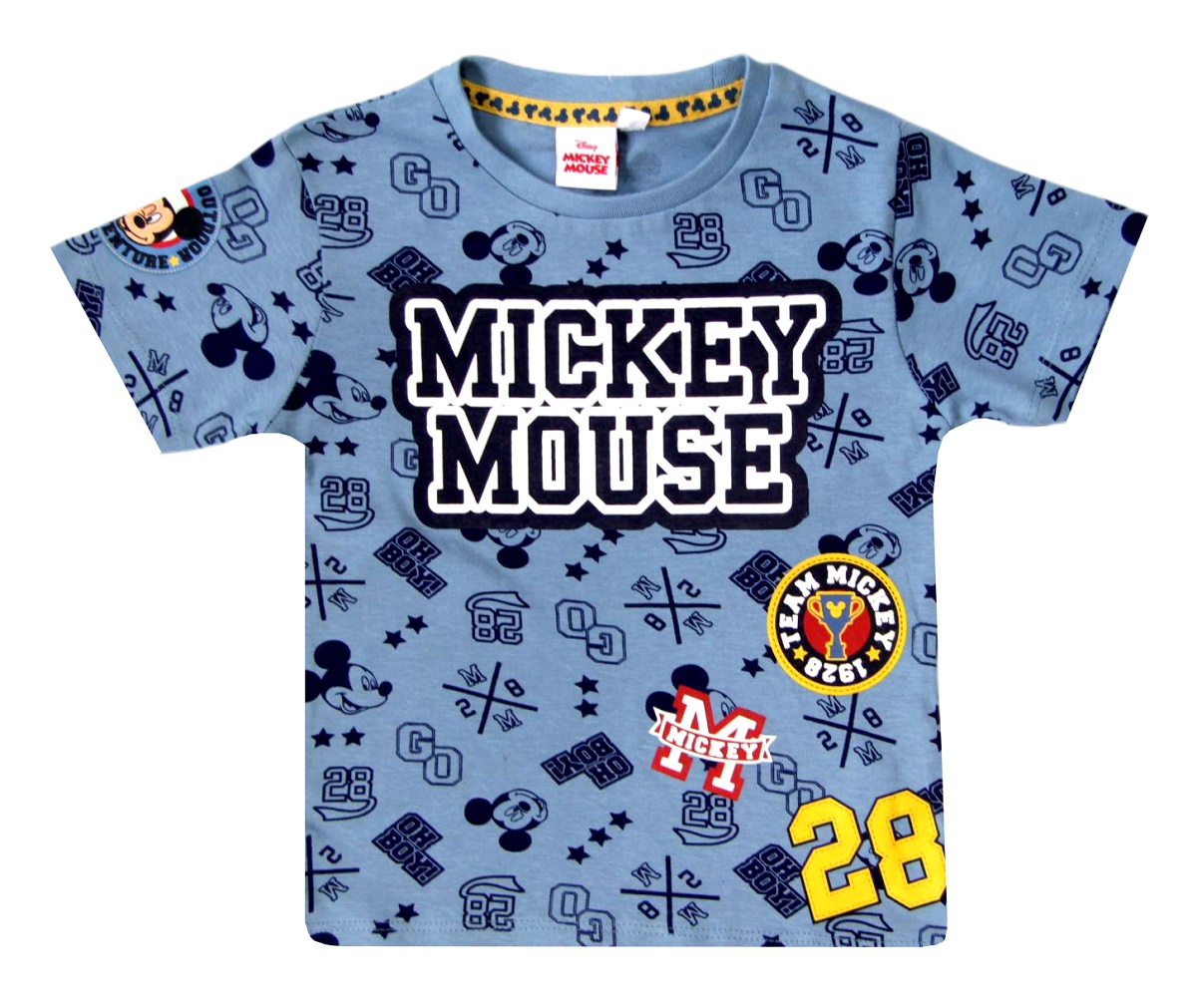 

Niebieski t-shirt chłopięcy Myszka Mickey 128