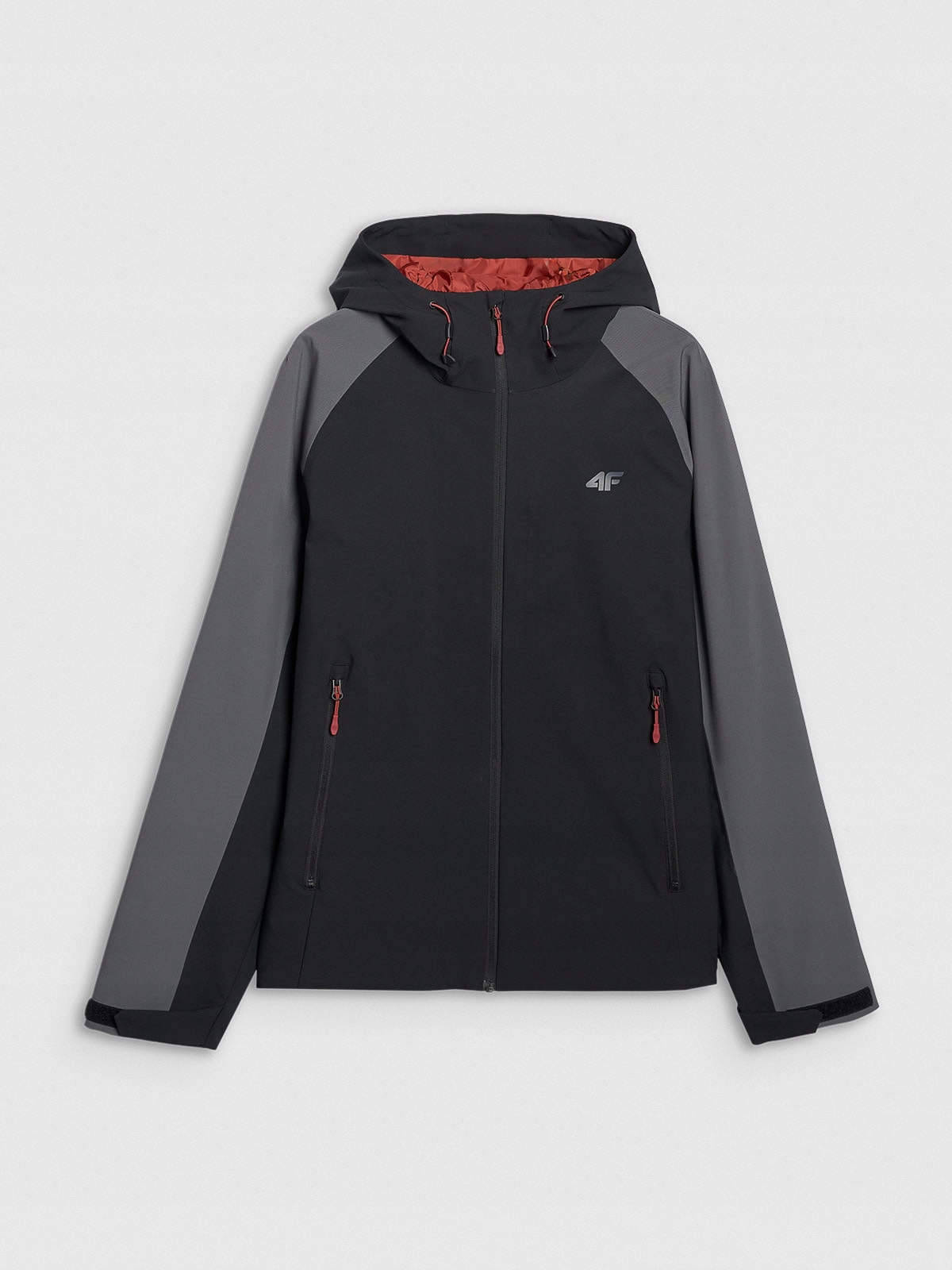 4F Pánská treková bunda Šedá XL