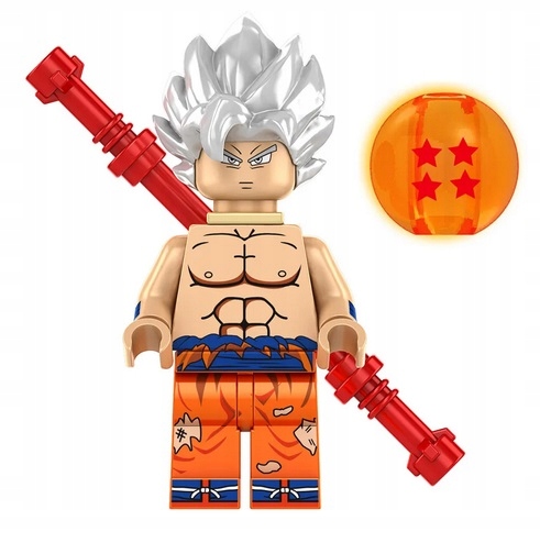 

Klocki Dragon Ball figurka Son Goku White kij