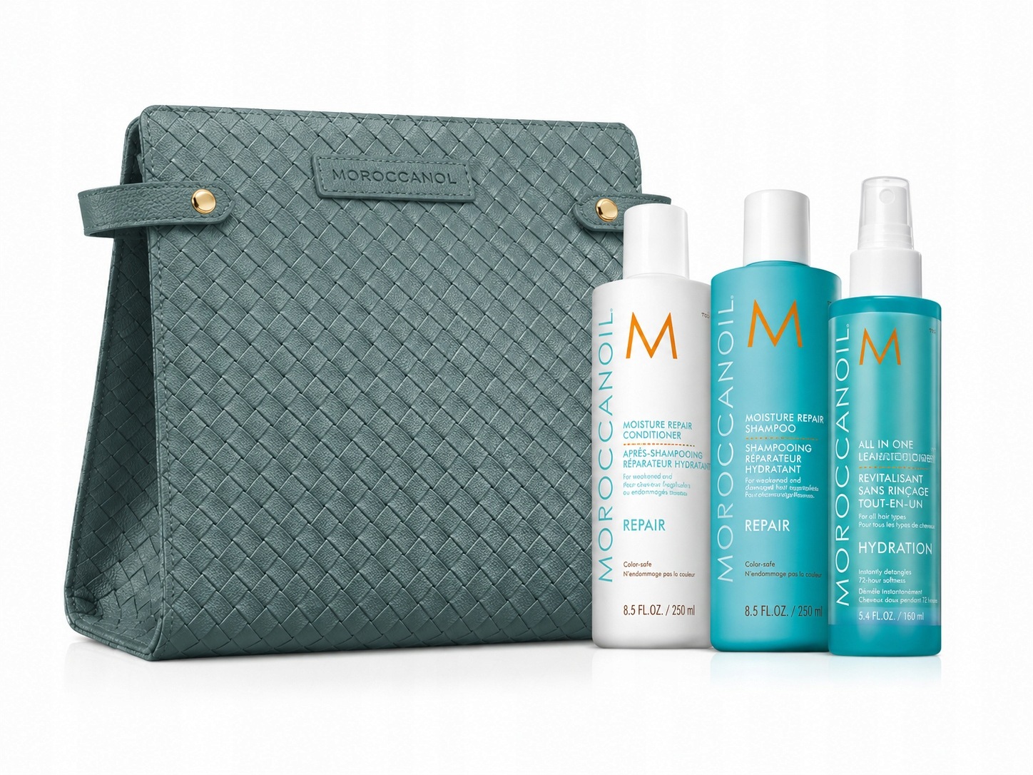 Moroccanoil Frizz Control zestaw prezentowy w kosmetyczce włosy puszące się