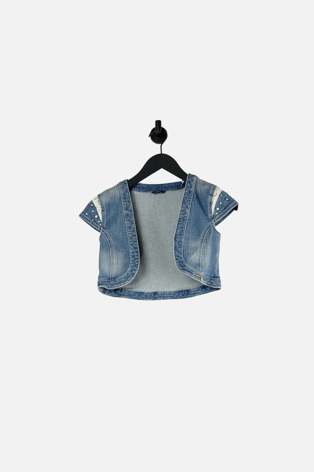 GUESS NIEBIESKIE JEANSOWE BOLERKO (10L)