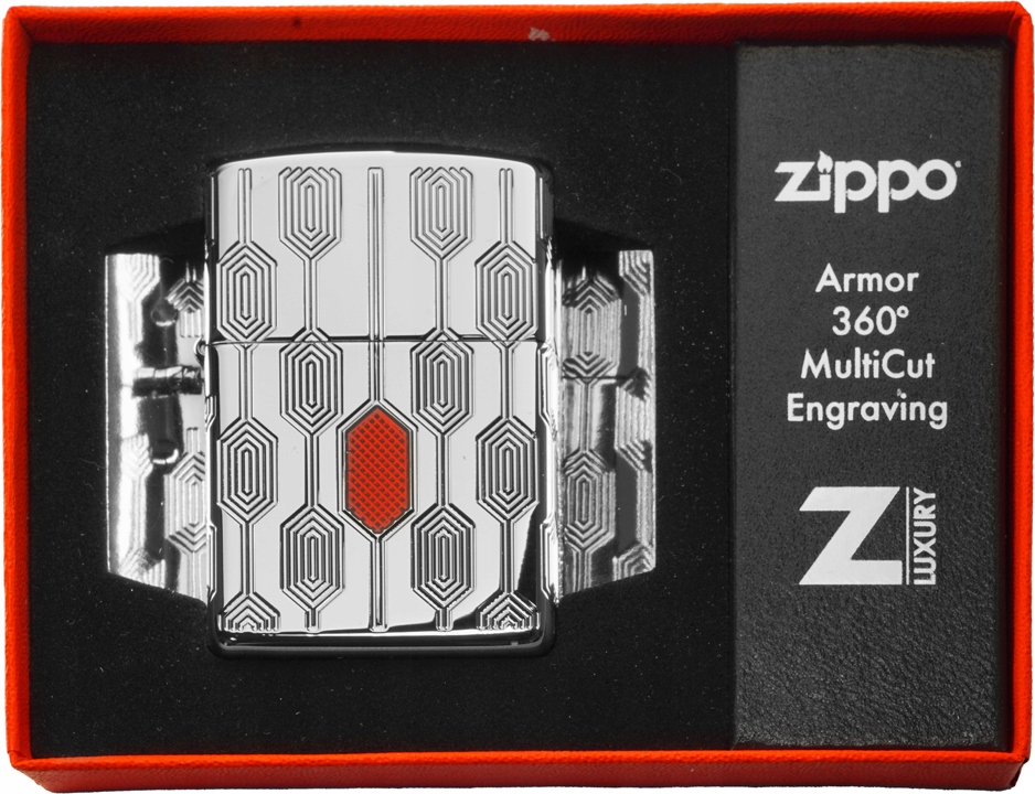 Zapalovač Zippo Stylish Patern Armor 60006150 Větruodolný benzínový