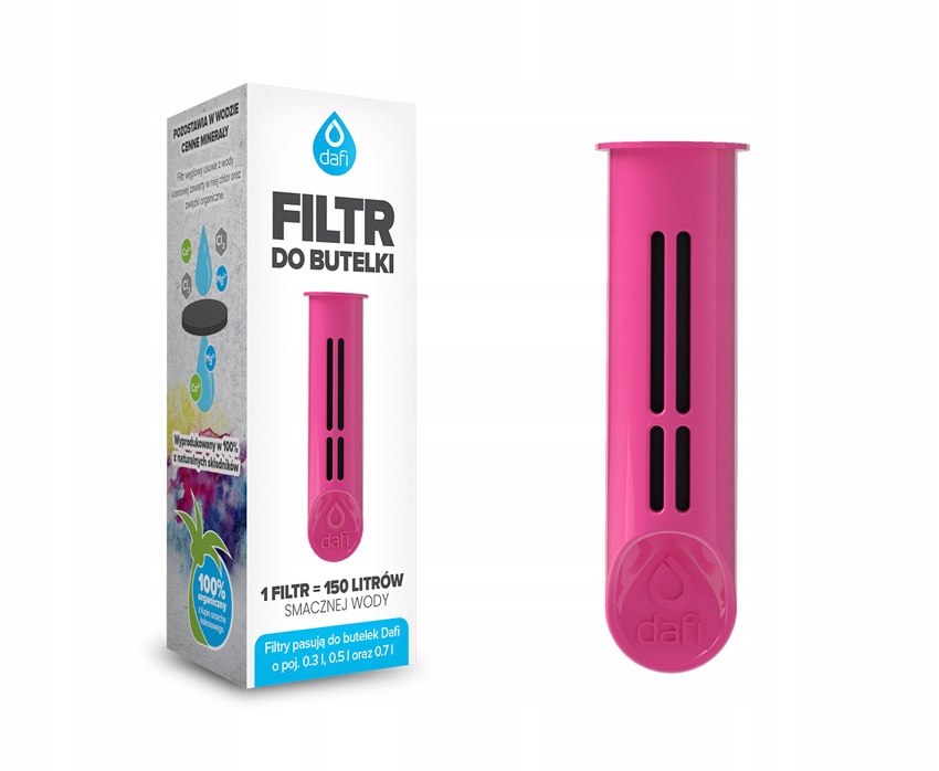 

Filtr do butelki Dafi 1szt. Flamingowy Różowy