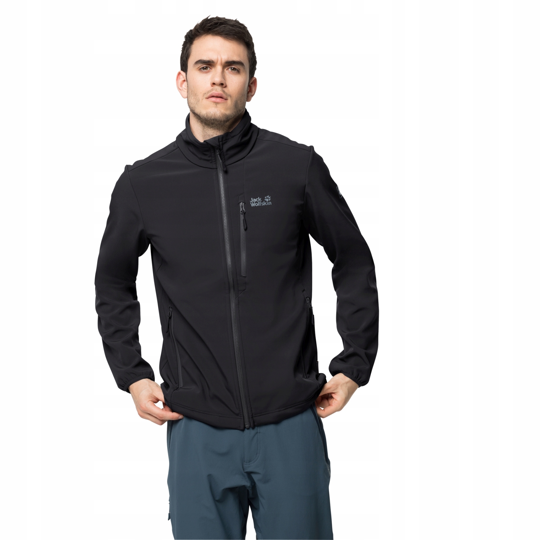 

Kurtka męska softshell wiatroszczelna czarna XXL