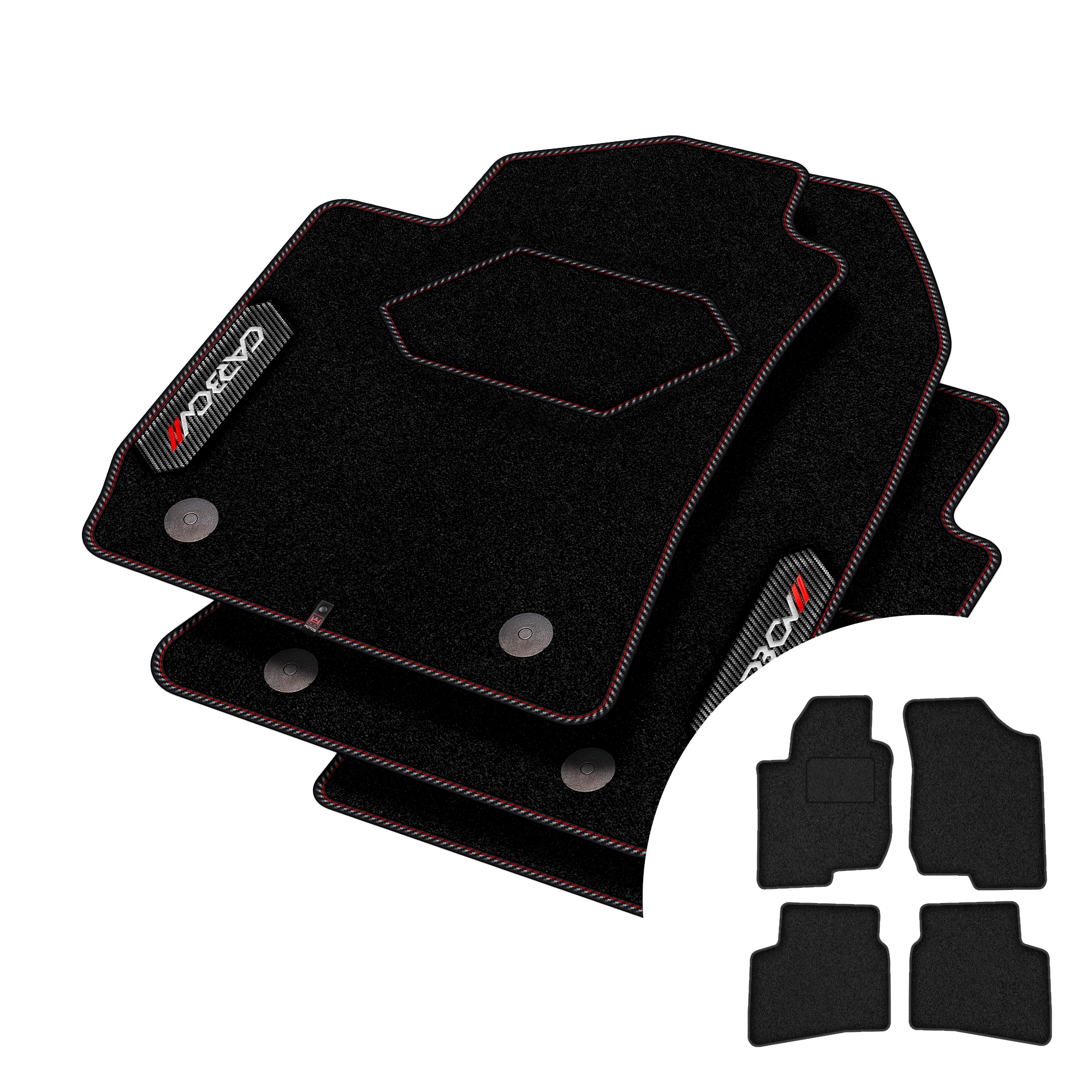 Velurové koberce Carbon pro Hyundai i30 I 2007-2012