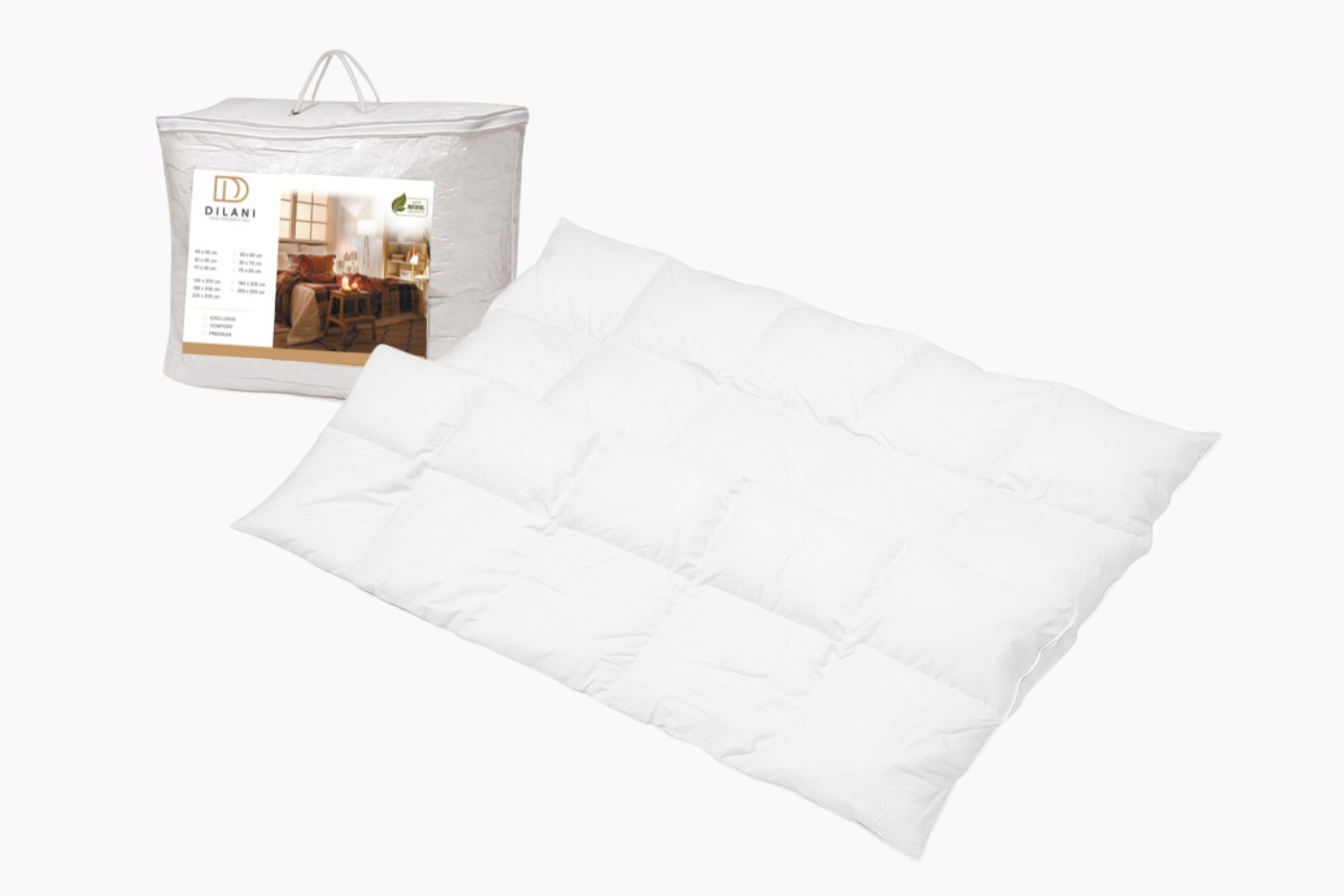 Kołdra Puchowa Zimowa Premium Z Gęsiego Puchu 140x200
