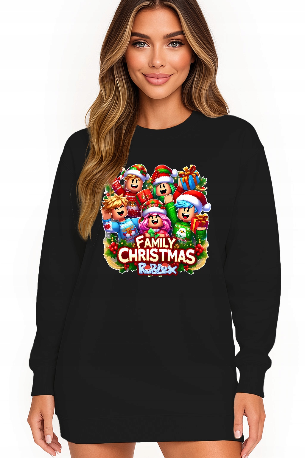 Mikina Vánoční Oversize Šaty Roblox Dárek K Vánocům S