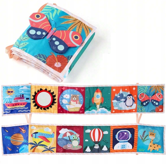 KSIĄŻECZKA SENSORYCZNA KONTRASTOWA MIĘKKA NAUKA WIDZENIA KSZTAŁTY DZWIĘKI Marka Pozostałe