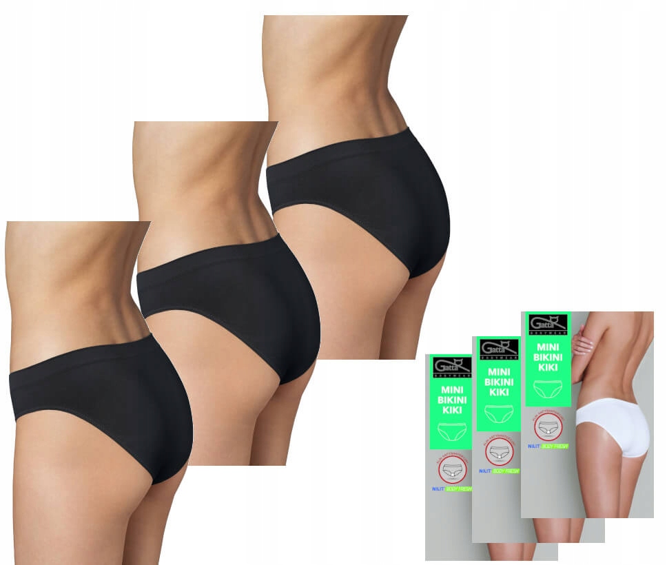 

Mini Bikini Kiki Gatta | 3PAK | Czarny | L