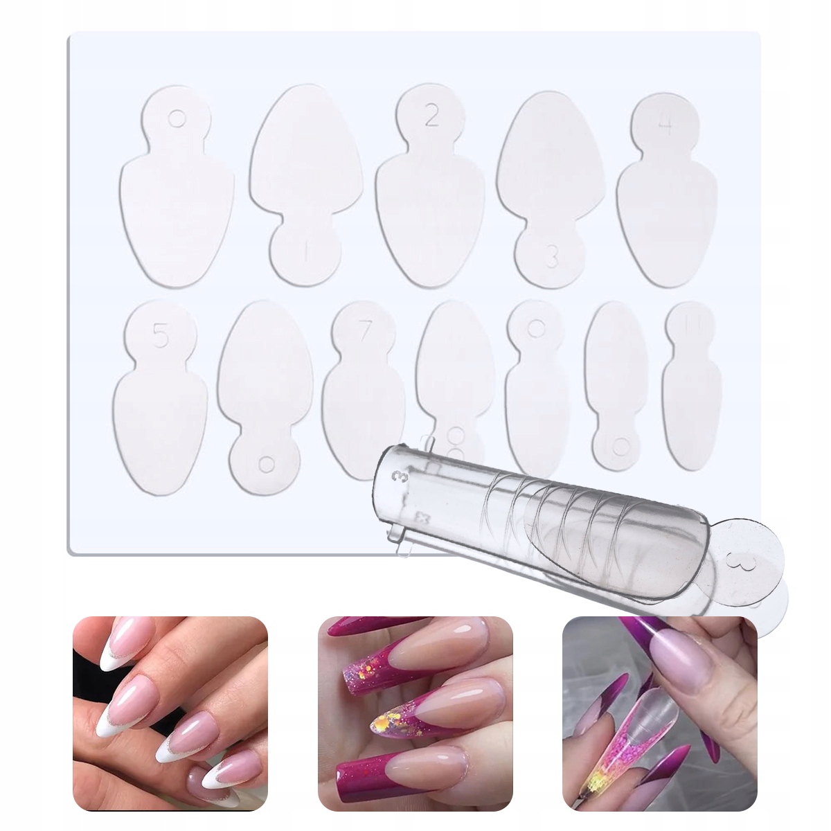 Formy silikonowe do DUAL FORM do frencha owal