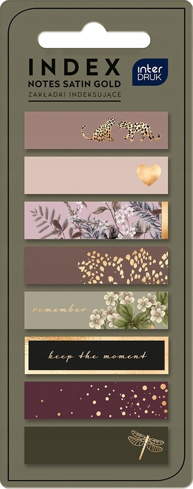 SATIN GOLD ZAKŁADKI INDEKSUJĄCE 200 karteczek 1951