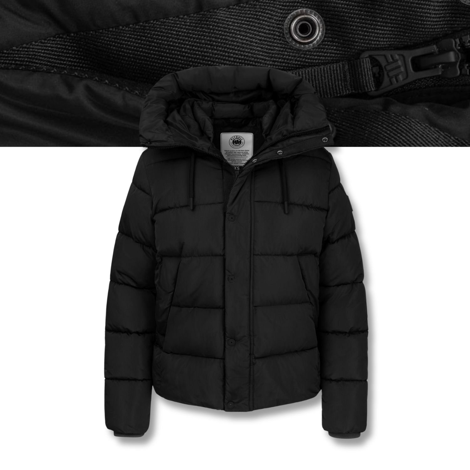 Dámská prošívaná Zimní Bunda Pitbull Amalia s kapucí se stojáčkem