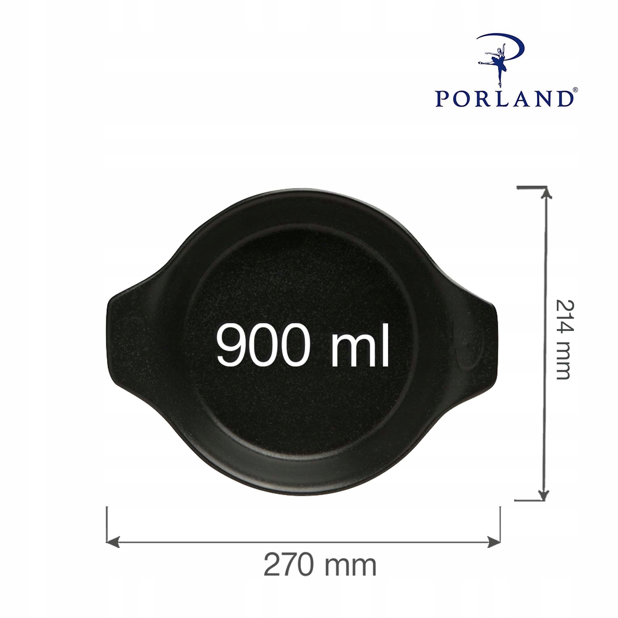 Naczynie do zapiekania Coal 210 mm Pojemność 0.9 l