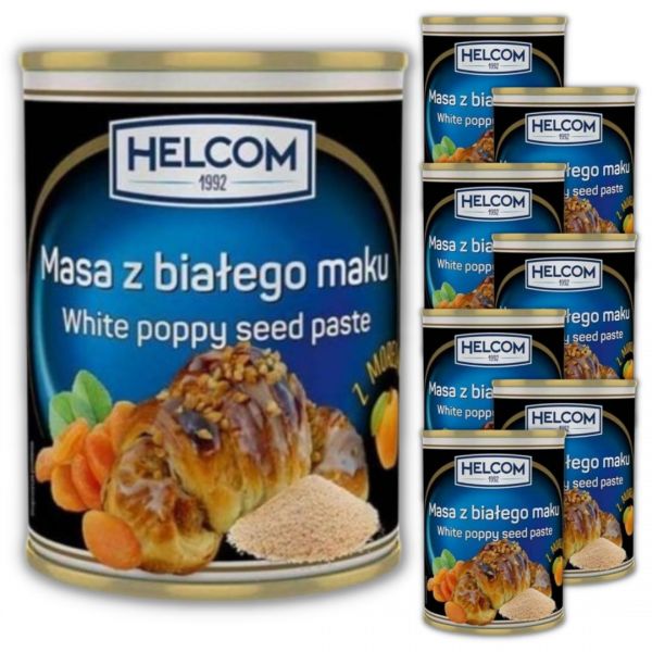 Masa z białego maku Helcom 380 g x 8 sztuk