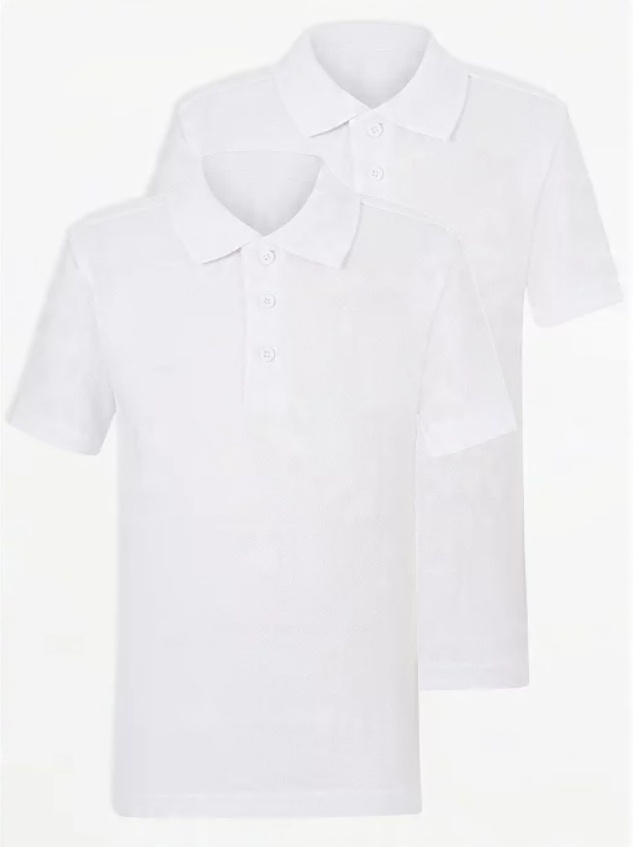 

George koszulka polo biała regular 122/128