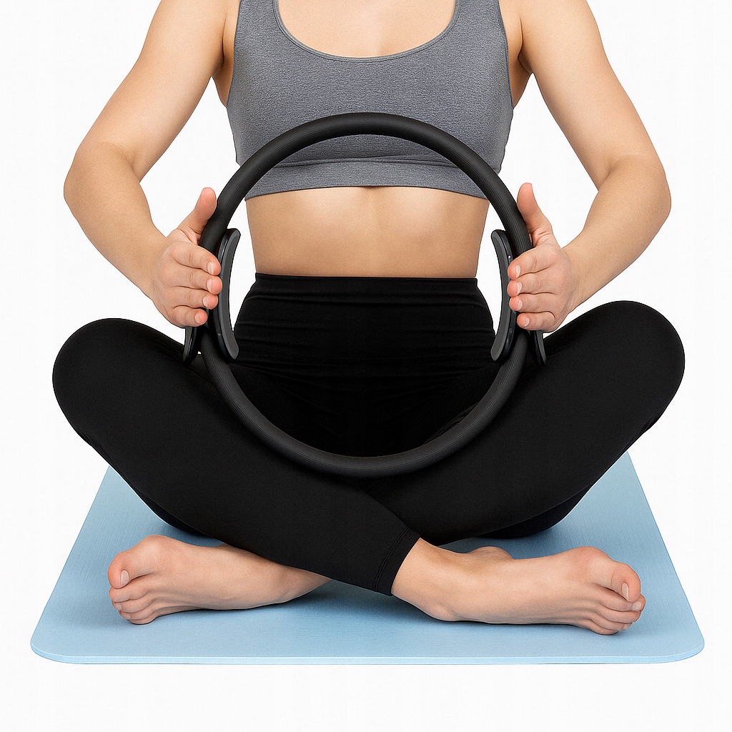 Kółko Do Pilatesu Czarne 38 Cm Trening Nóg Brzucha Dom Siłownia Fitness