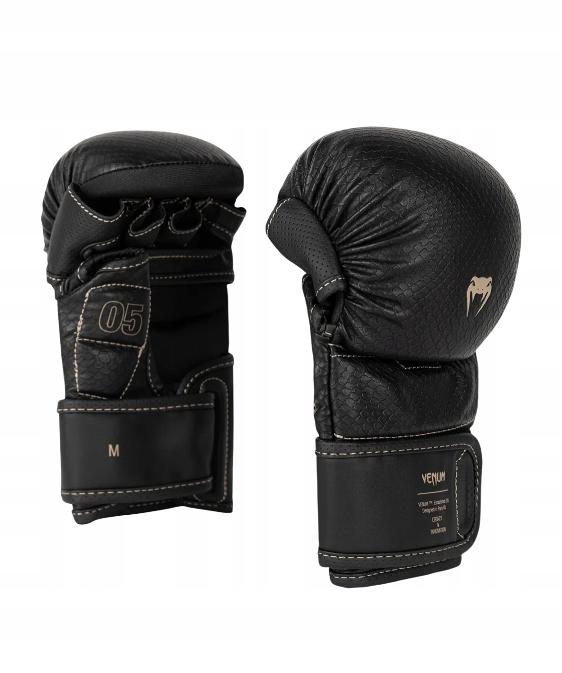 sparingové rukavice mma venum impact evo scales S Černé