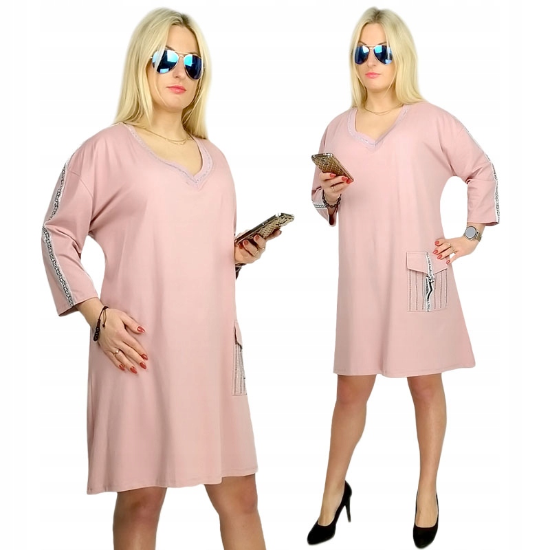 

Oryginalna Modna Sukienka Tunika 48 50 52 Uni
