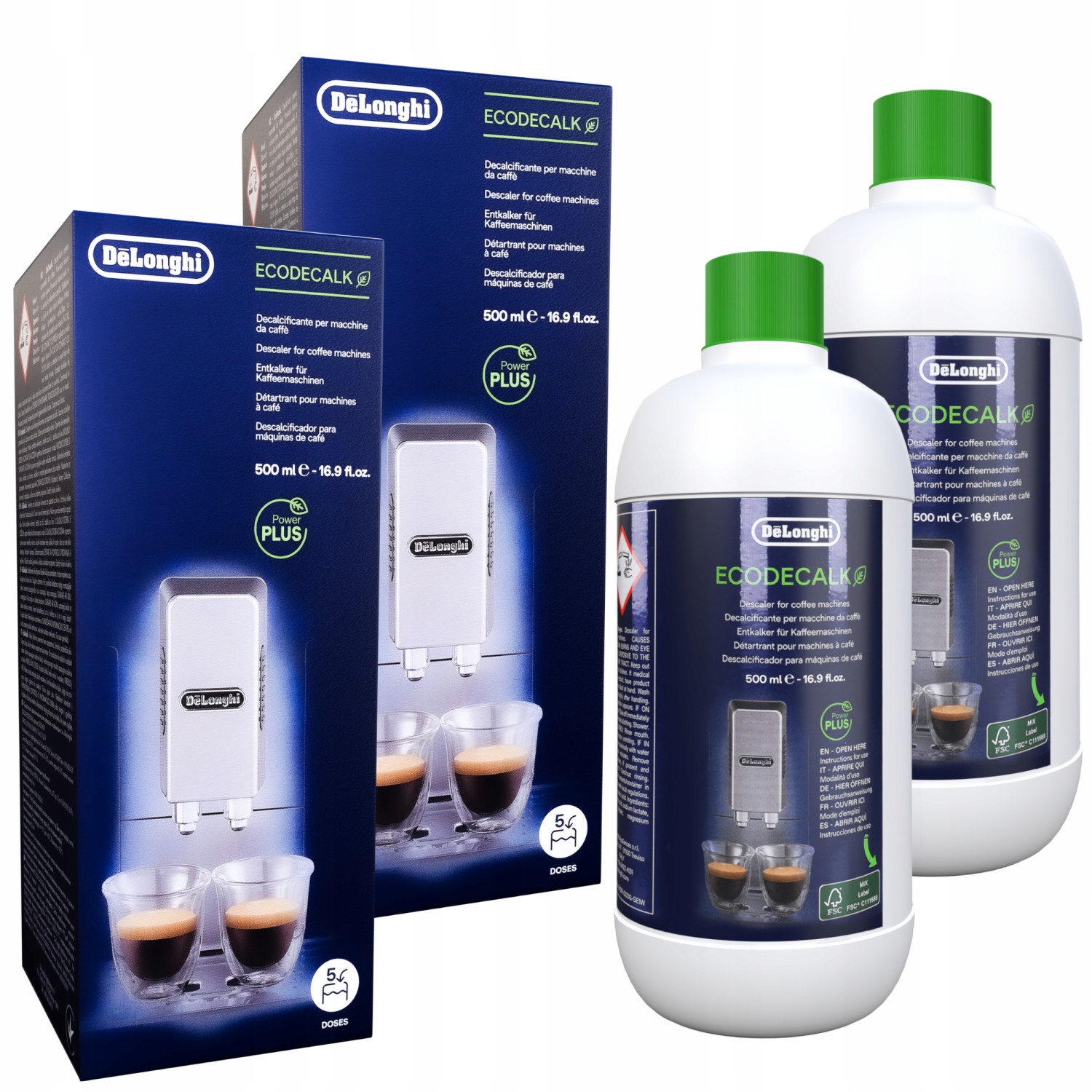 Odkamieniacz do ekspresu Delonghi EcoDecalk 2x0,5l