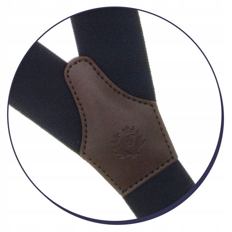 Szelki Męskie PRESTIGE Na Guziki GRANATOWE 120cm Marka Mr. Bygonee