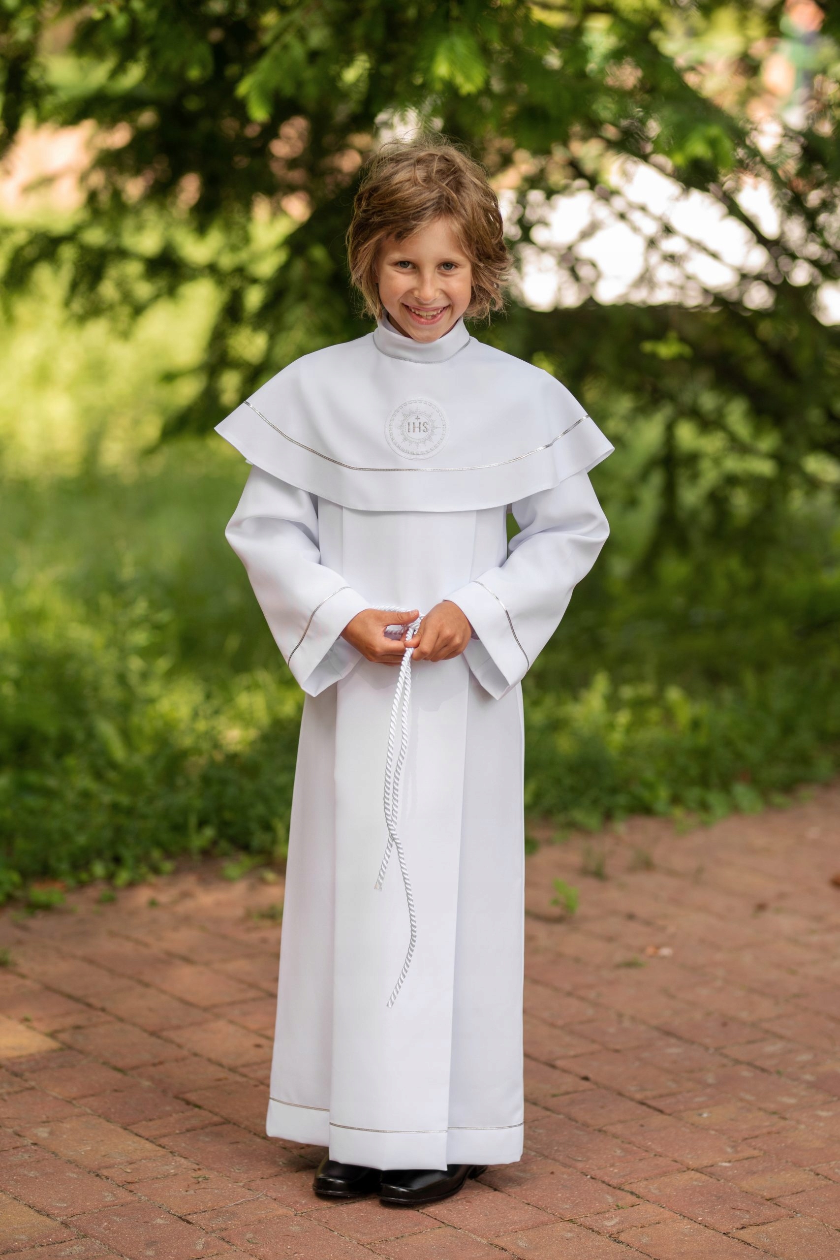 Długa alba chłopięca do Komunii 134