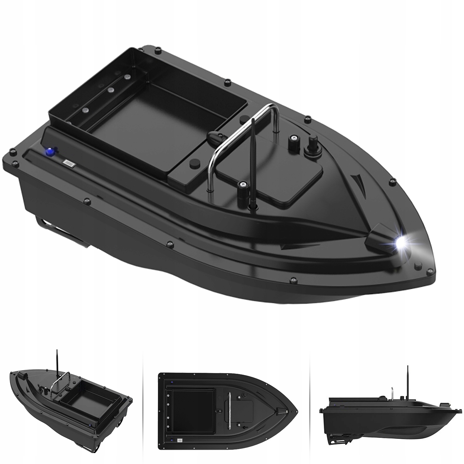 GPS ŁÓDKA ZANĘTOWA D16B 500M RC ŁADOWALNA PRZYNĘTA 2KG 5200mAh Zasięg 500 m