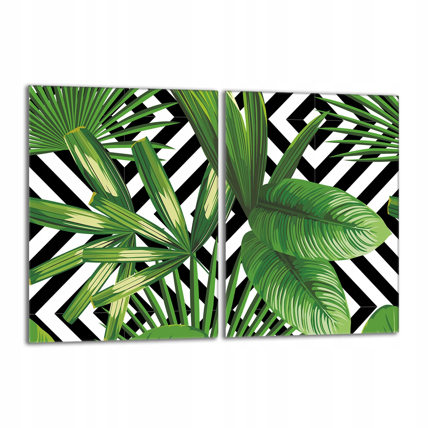 Skleněná ochranná deska na sporák 2x40x52 Listy do kuchyně