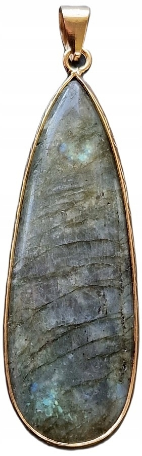 Přírodní Labradorit Přívěsek Kámen Akashy Chrám Hvězd Meditace