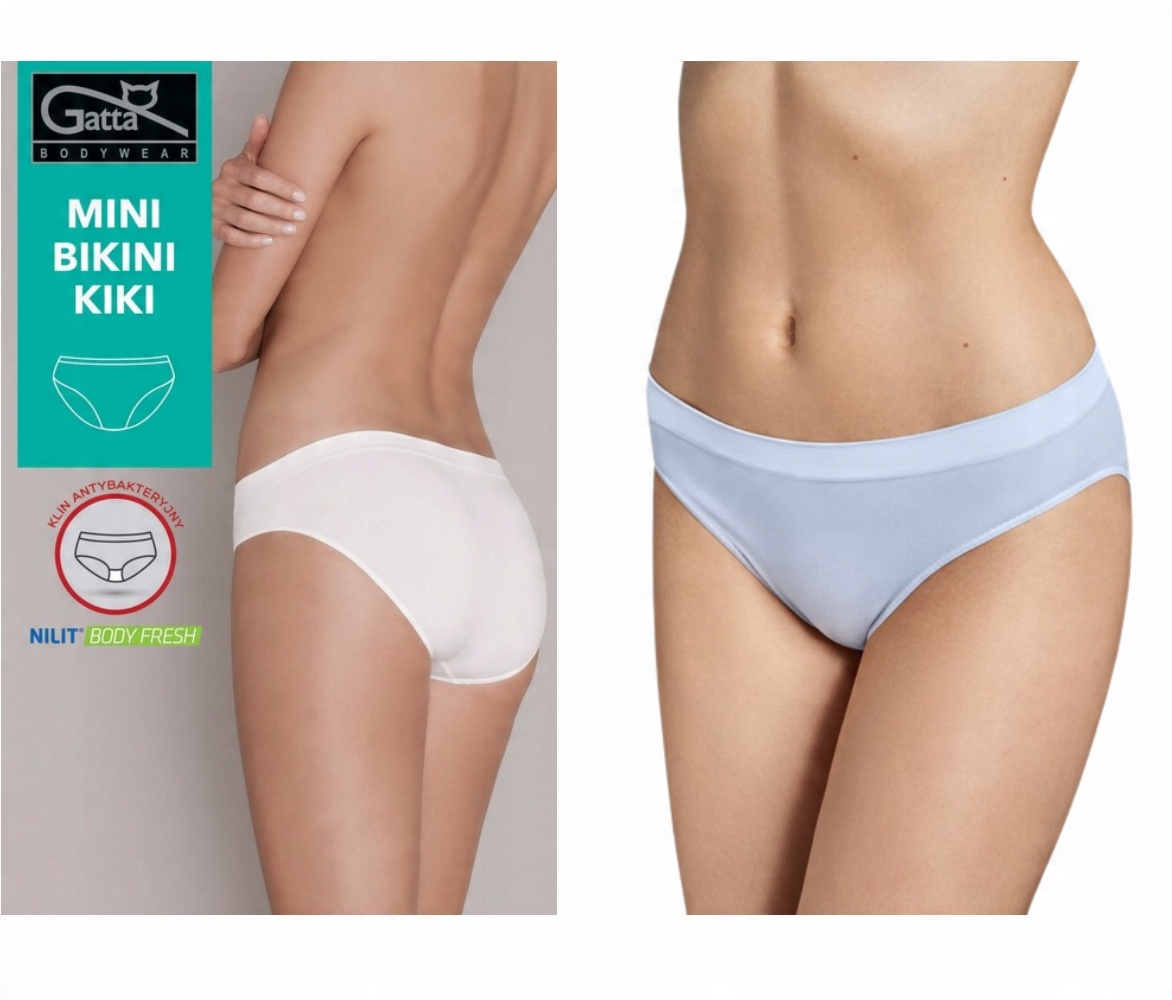 

Figi damskie Mini Bikini Kiki majtki Gatta L białe