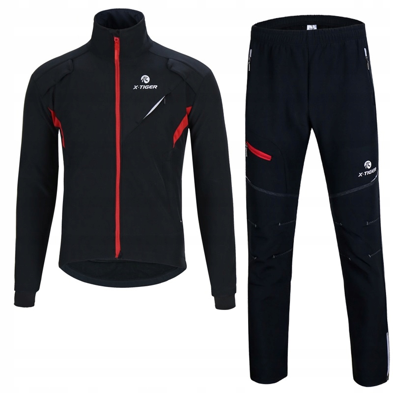 

Kurtka Spodnie Rowerowe Softshell Ciepły Komplet