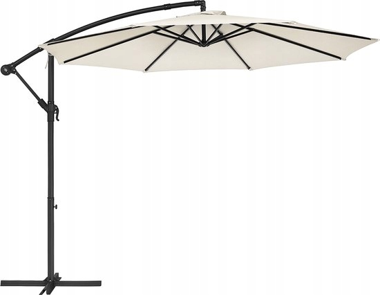 Parasol Kesser Led Solar Pokrowiec Z Mechanizmem 300 X 300 X 245 CM Biały