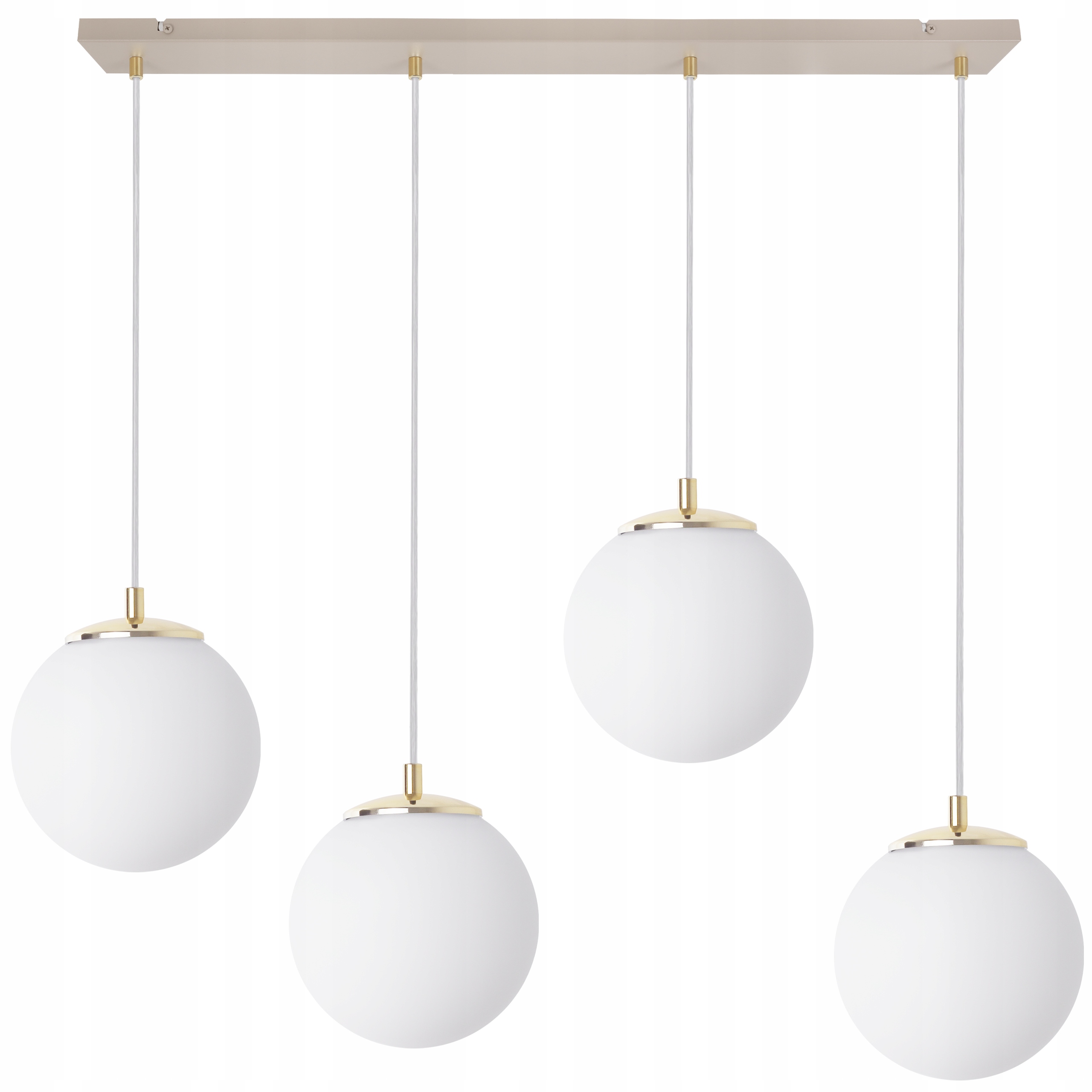 Závěsná Stropní Lampa Kašmírový Lustr Bílé Skleněné Koule Do Kuchyně