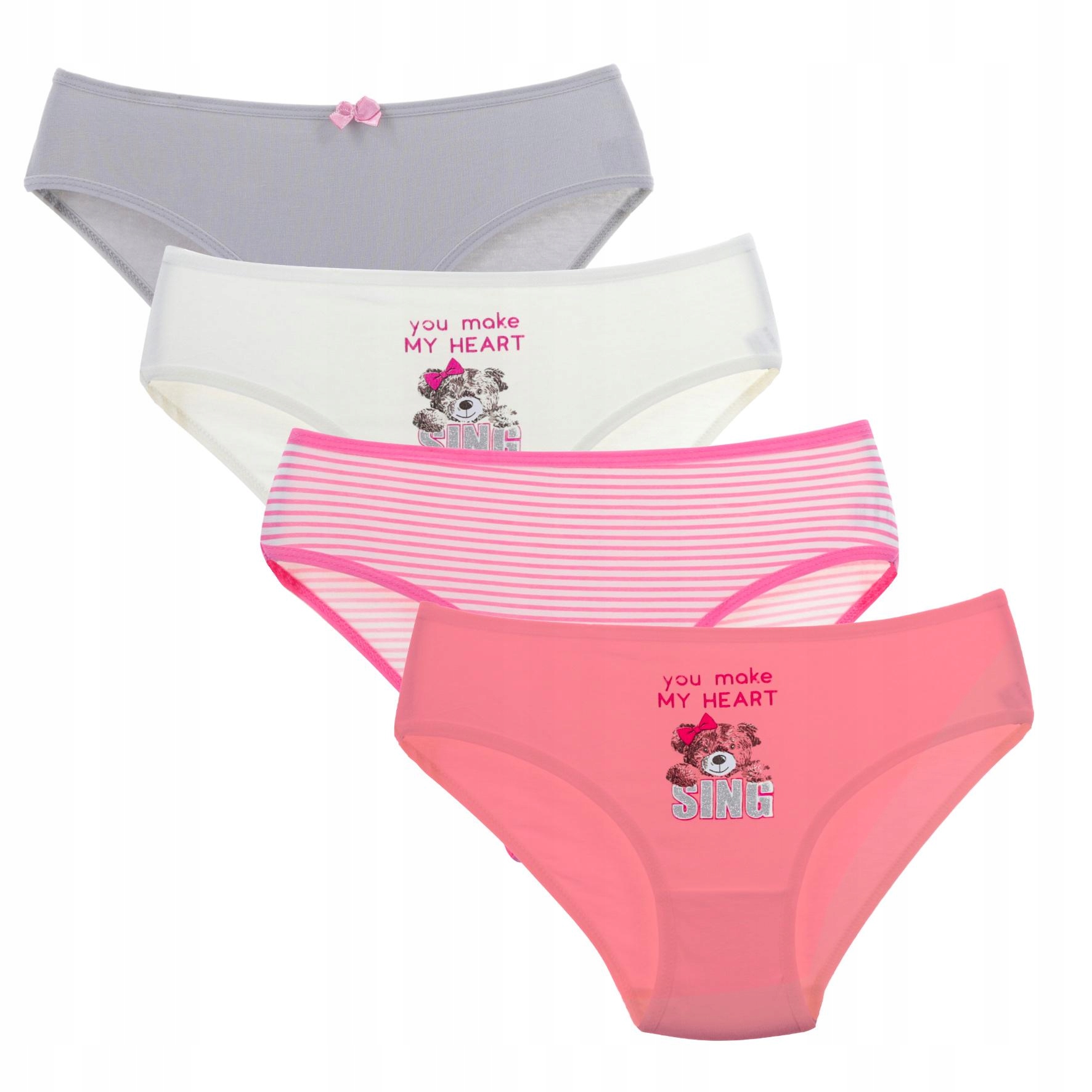 

4X Moraj figi majtki dziewczęce Misiu 80-86