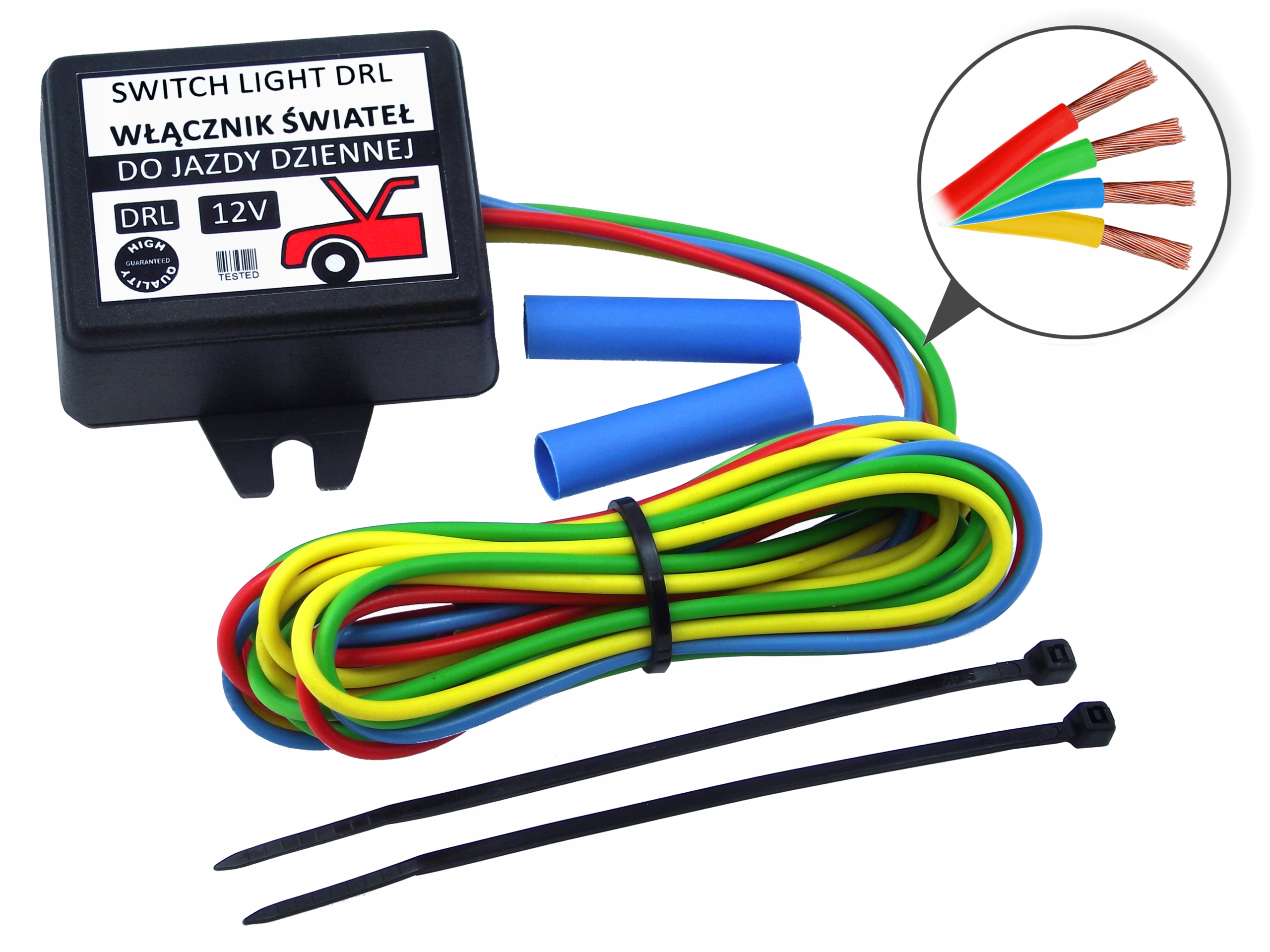 MODUŁ AUTOMAT Światła do jazdy dziennej dzienne przekaźnik włącznik świateł Napięcie 12 V