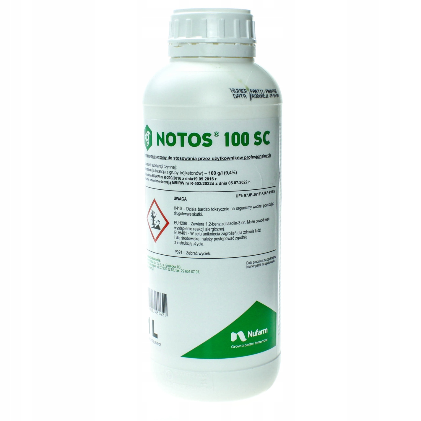 

Notos 100 Sc Środek Oprysk Chwasty W Kukurydzy 1L