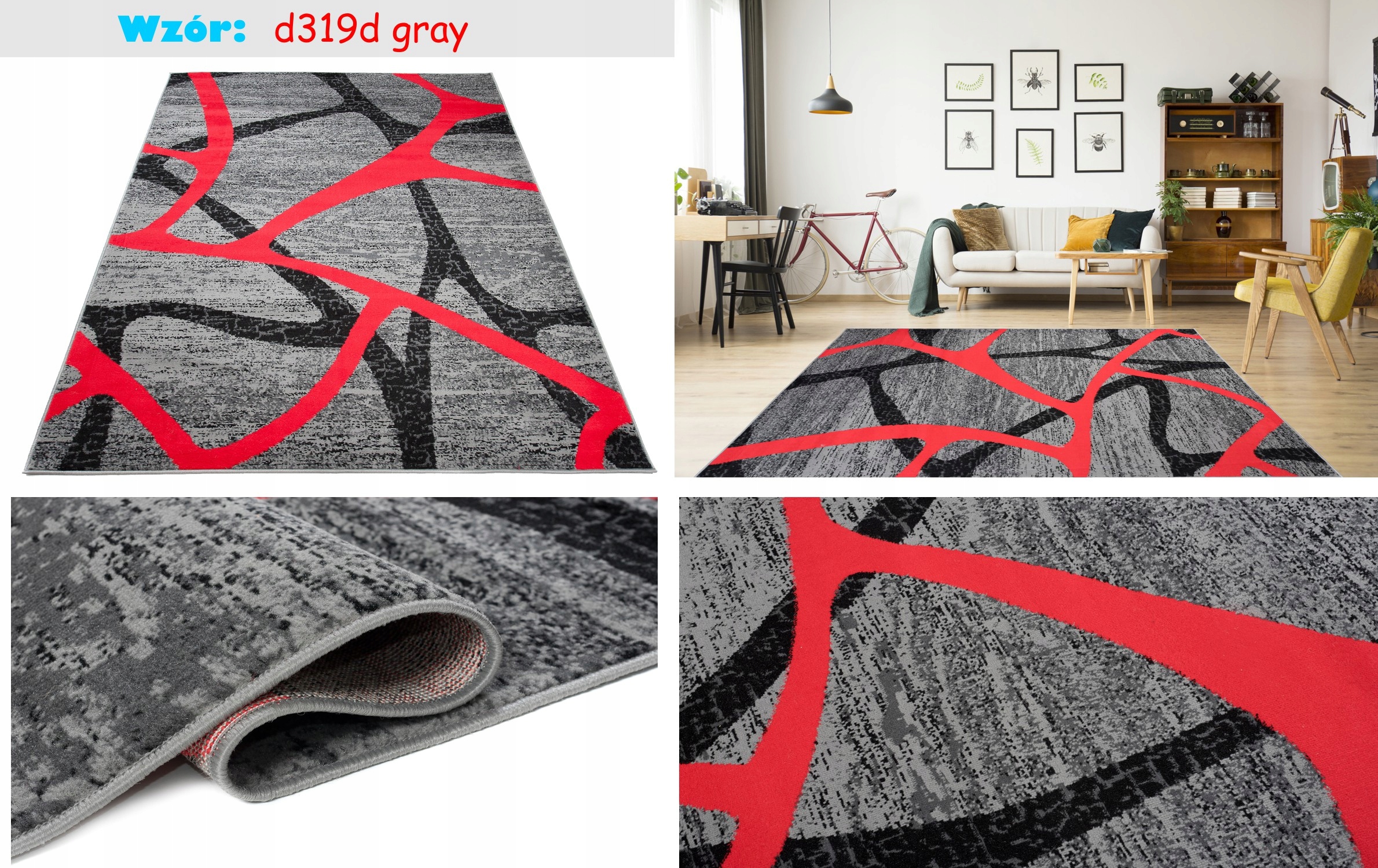 DYWAN BCF 200x300 NOWOCZESNE KOLOROWE SOLIDNE mix Długość 300 cm