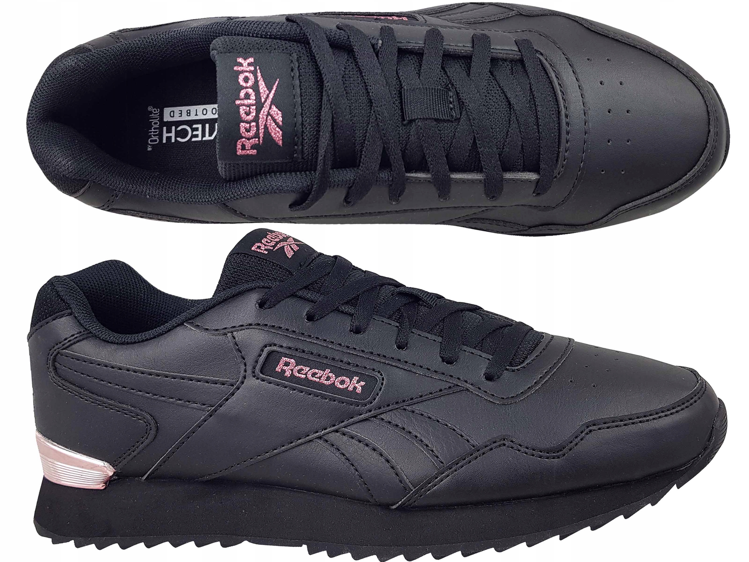 REEBOK ROYAL GLIDE CLASSIC BUTY DAMSKIE CZARNE Kolor czarny