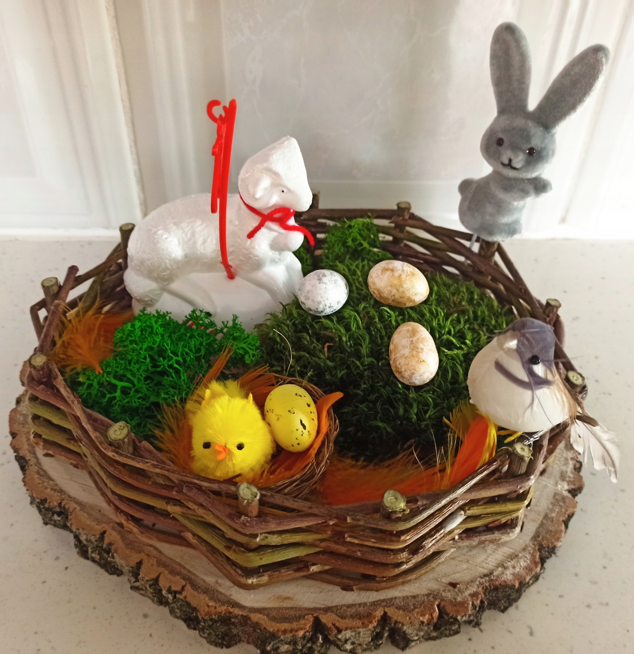 Dekorace stromek s beránkem [W10]