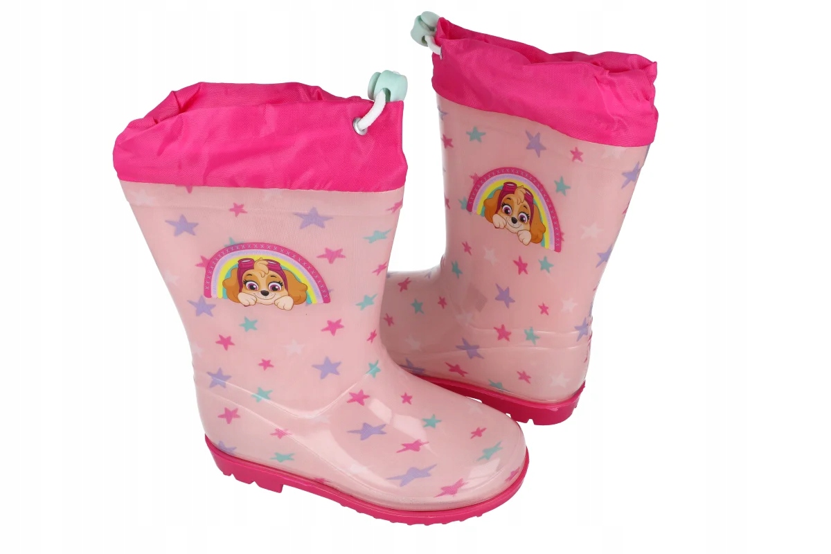 Kalosze dla dziewczynki różowe Psi Patrol gumowce ze Skye ściągacz r. 25 Bohater / Bajka Psi Patrol