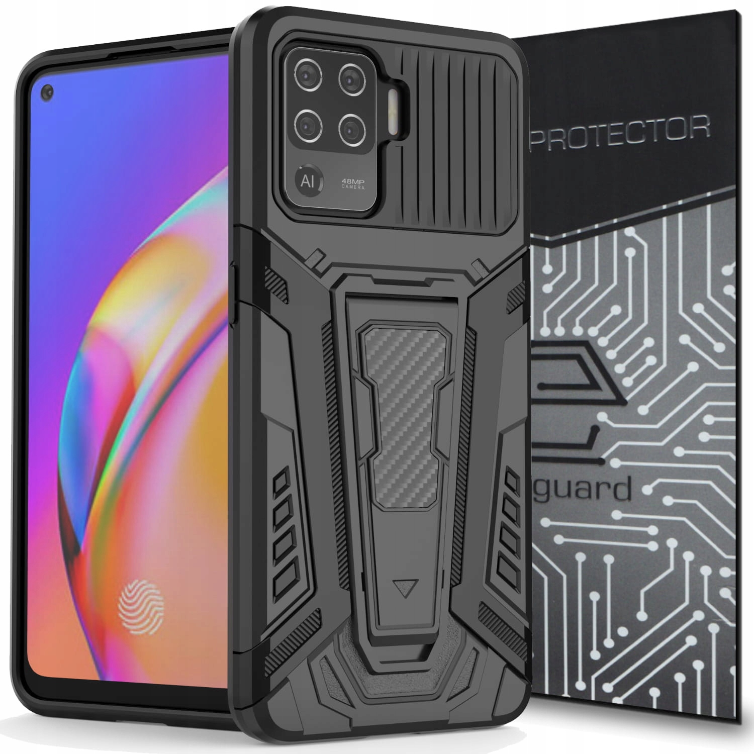 

Etui Pancerne Obudowa+szkło do Oppo Reno 5 Lite