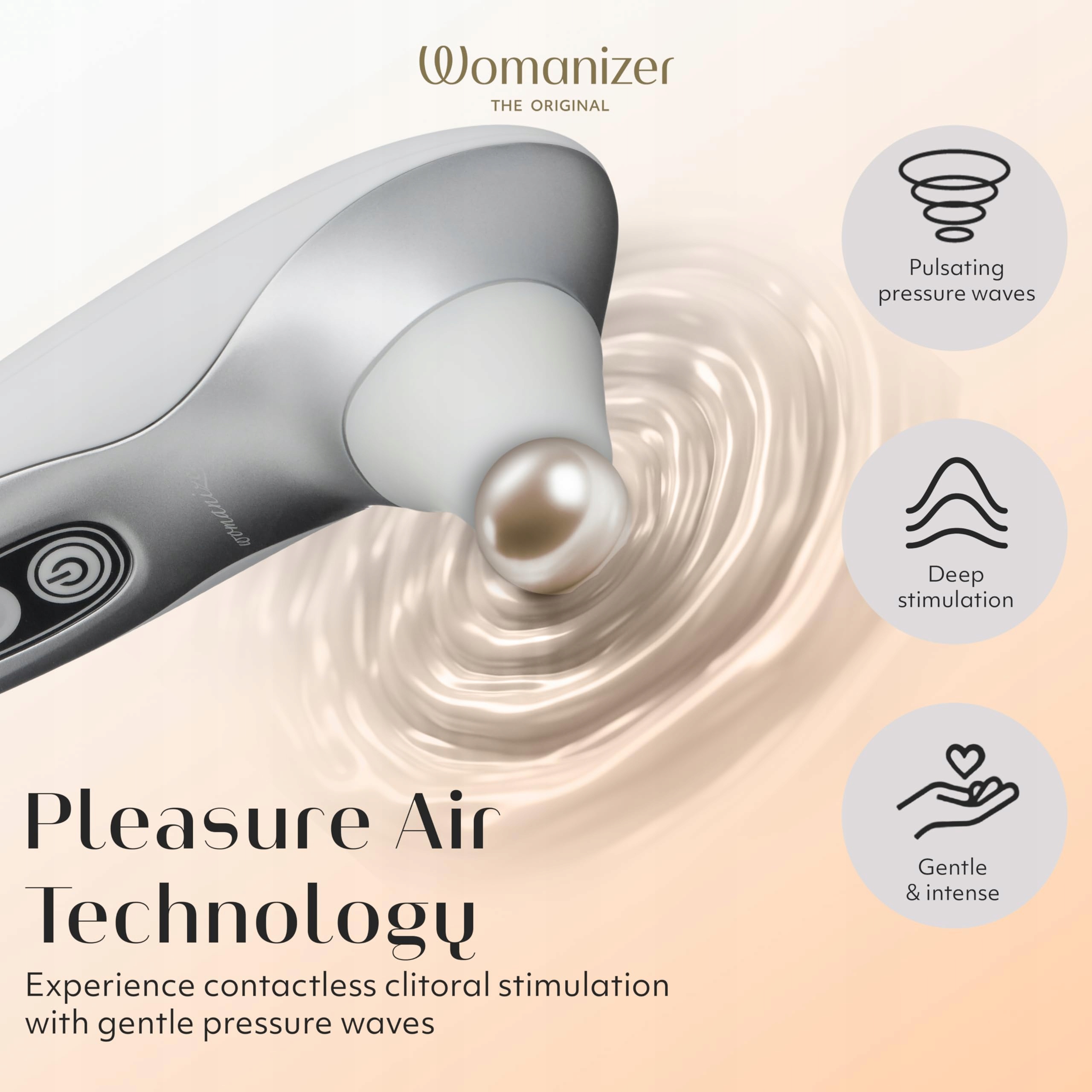 WOMANIZER Pro40 Klitoris Stymulator Wibrator Dla Kobiet Wodoodporny — miniatura 7
