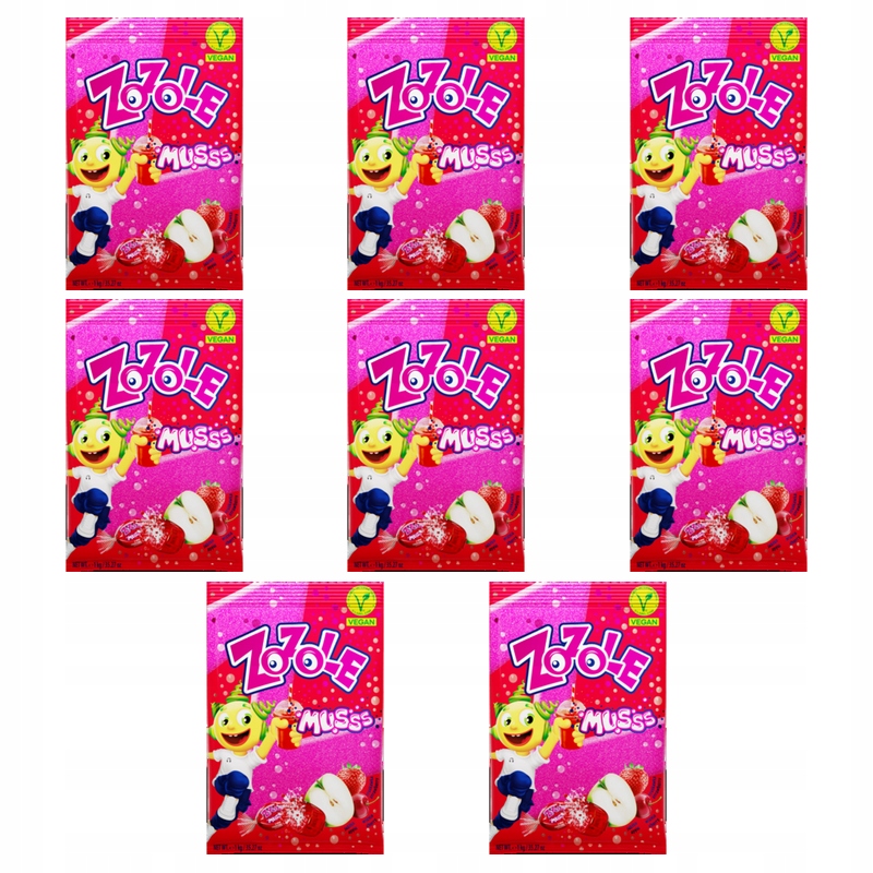 Zozole Apple&Cherry&Strawberry 1kg X8