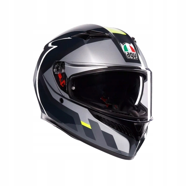 Integrálna prilba Agv K3 Shade Grey/Yellow Fluo – Najnovšia homologácia L