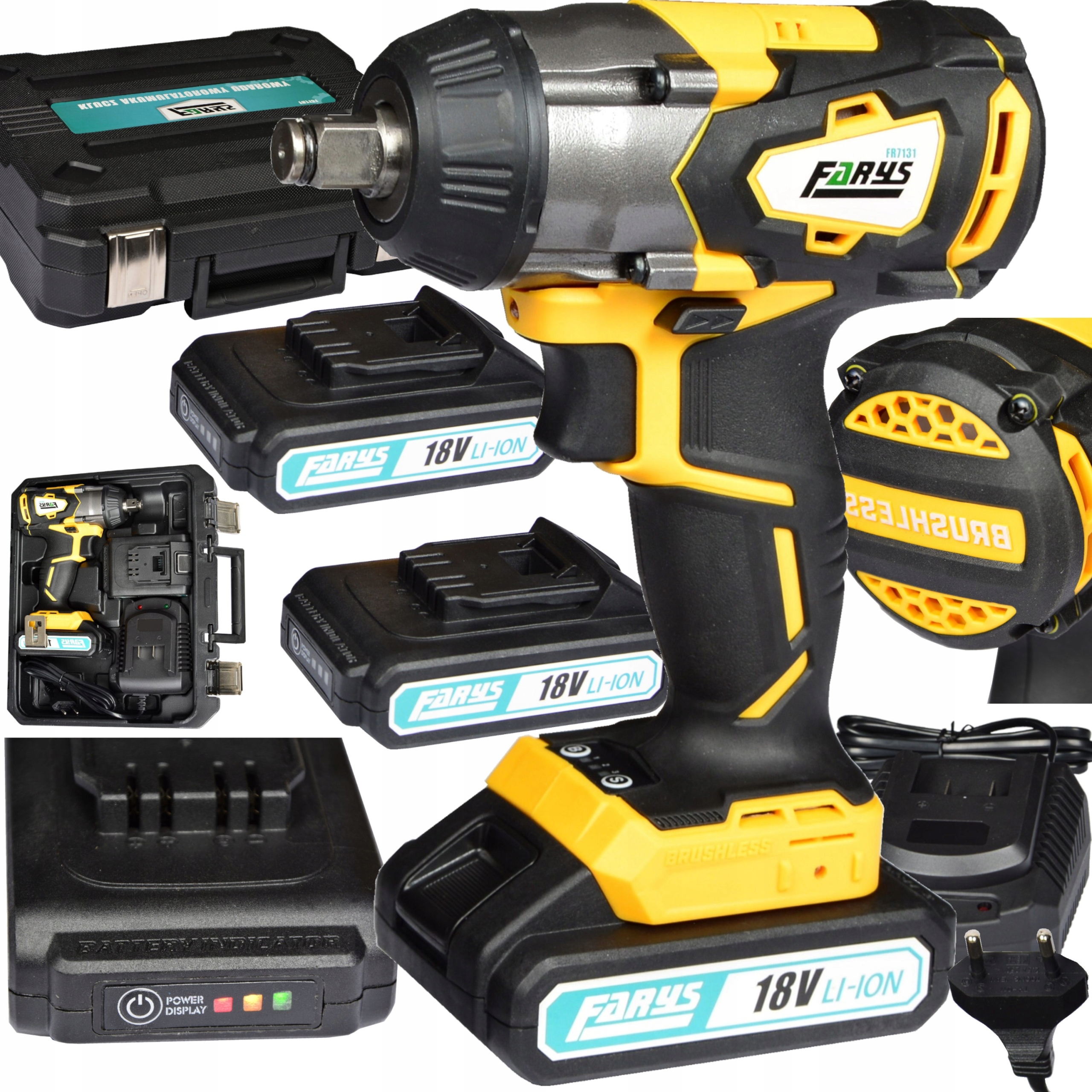 Klucz udarowy akumulatorowy 18V 400 Nm FR7131