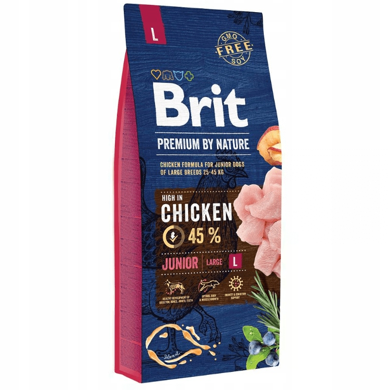 Brit Premium By Nature Junior Large Karma sucha dla psa 15 kg