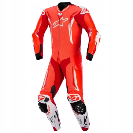 Kožená Kombinéza Alpinestars Gp Tech V5 1PC Red/white 50 3150226-3310-50