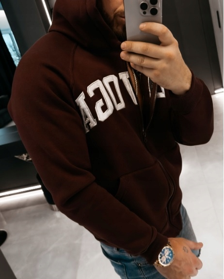 Pánská Mikina Iris Men O La Voga Čokoládová L