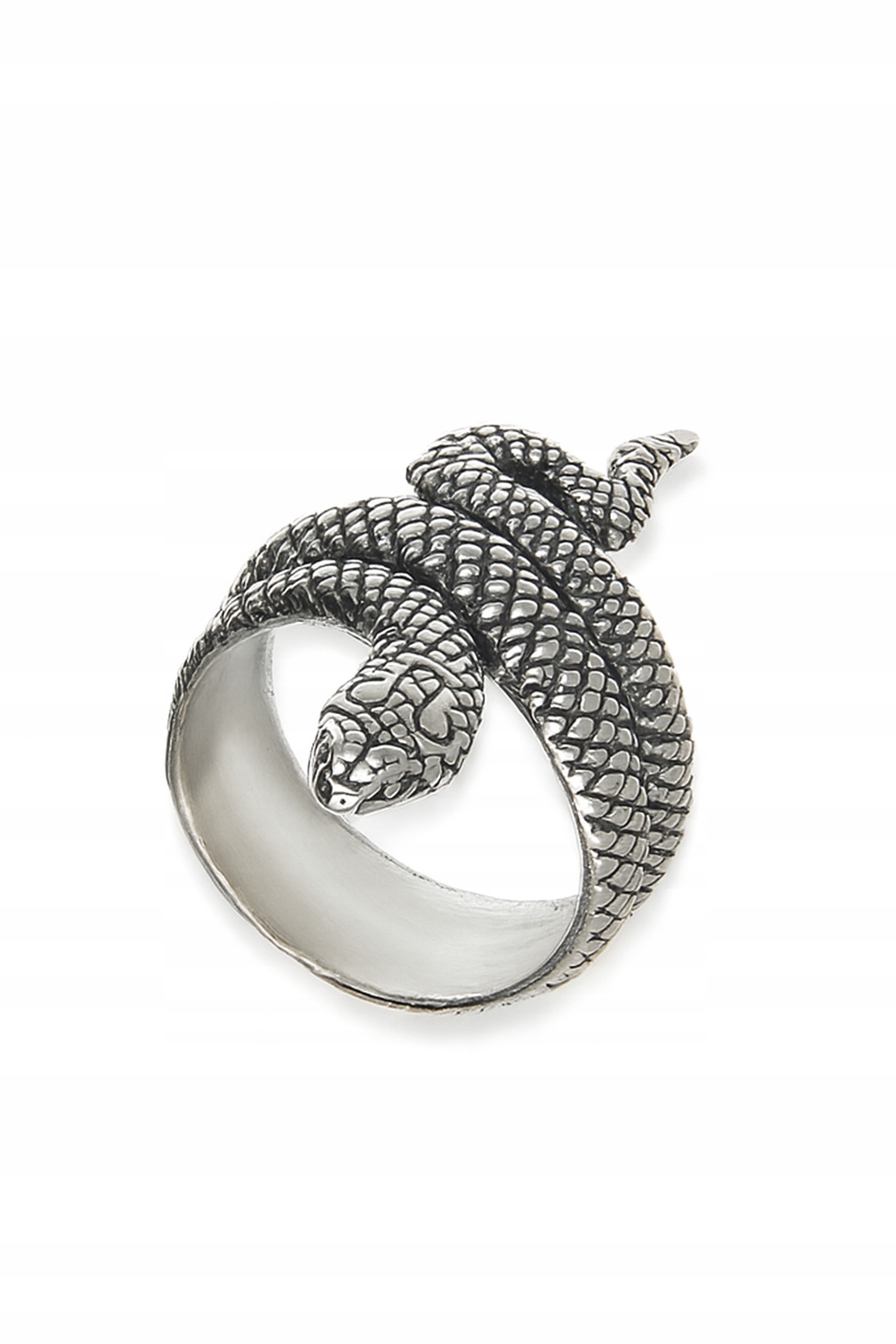 Masivní Prstýnek Had Zmije Široký vel. 26 Stříbro 925