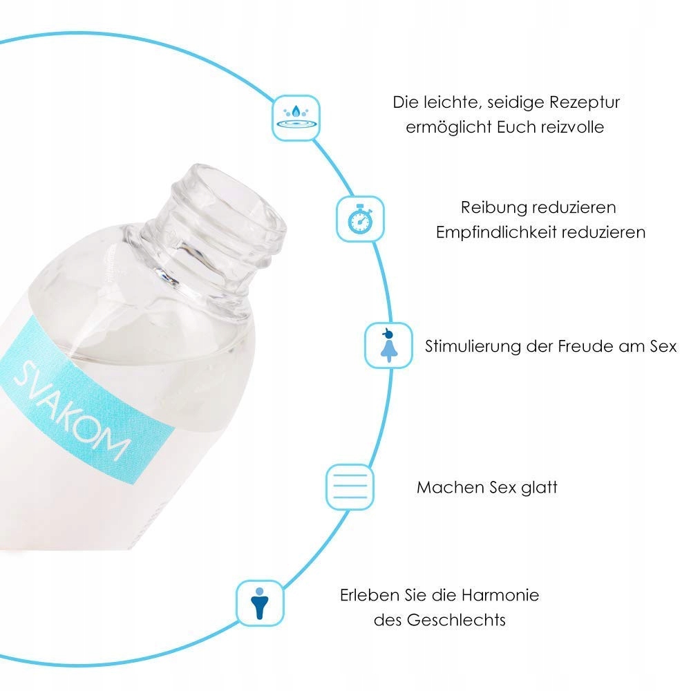 SVAKOM Gleitgel Wodna Baza Neutralna 200ml Lubrykant Silikonowy — miniatura 3