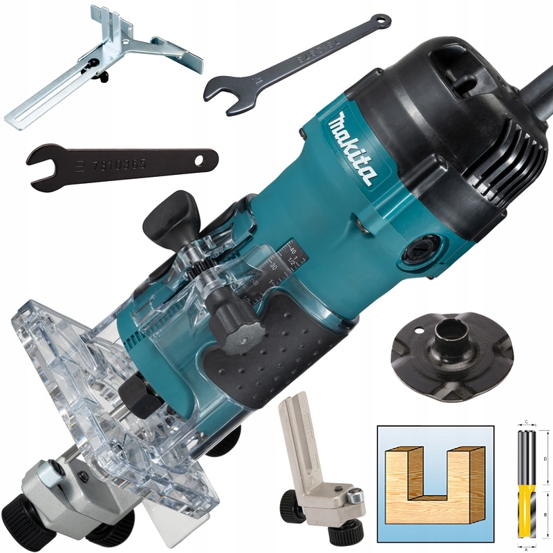 

Makita Frezarka 3711 6 mm lub 1/4 32000 obr./min